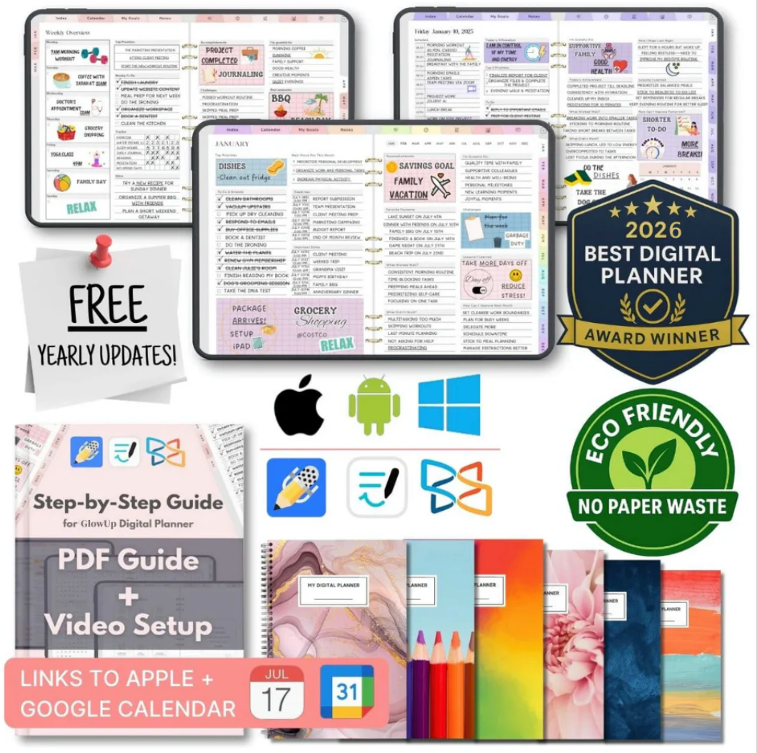 All in one digital planner